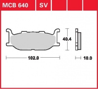 Přední brzdové destičky Yamaha XJ 600 N (4BR, 4LX), rv. 94-97