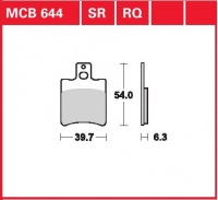 Přední brzdové destičky Aprilia RS 50 R, Extrema (HP), rv. 96-99