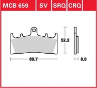 Přední brzdové destičky Suzuki VZ 1600 Marauder, rv. 04-05