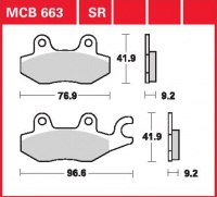 Přední brzdové destičky Honda NS-1 75, rv. od 92