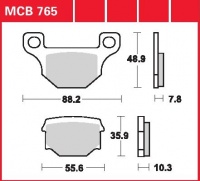 Přední brzdové destičky Keeway 125 Speed, rv. od 06