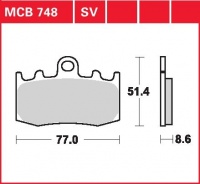 Přední brzdové destičky BMW R 1200 ST (K28), rv. od 06