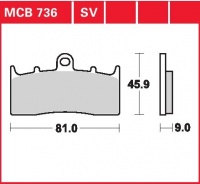 Přední brzdové destičky BMW R 1200 R, rv. od 06