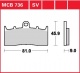 Přední brzdové destičky BMW R 850 R (R21), rv. od 03