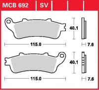 Přední brzdové destičky Honda FES 150 Phanteon (KF06), rv. od 03