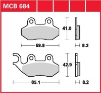 Zadní brzdové destičky Cagiva 125 Stella, rv. od 97