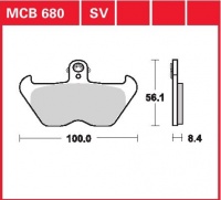 Přední brzdové destičky BMW R 1100 S (R2S), rv. 96-11/00