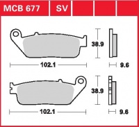 Přední brzdové destičky Honda VT 750 C Shadow Spirit A.C.E. (RC44), rv. 97-07