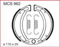 Zadní brzdové čelisti Yamaha TW 125 Trailway (DE01), rv. 99-02