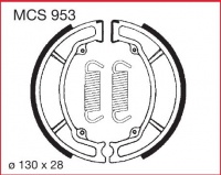 Zadní brzdové čelisti Yamaha DT 175 MX (2K4,2X2,4J4), rv. 78-81