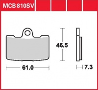 Přední brzdové destičky Buell XB12R 1200 Firebolt, rv. od 09