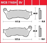 Přední brzdové destičky Honda SH 125 , i, rv. od 09