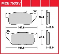 Přední brzdové destičky Harley Davidson XLH 883 Sportster Iron, rv. od 09