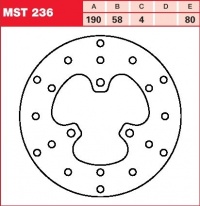 Brzdový kotouč přední Yamaha EW 50 Slider (SA09), rv. od 99