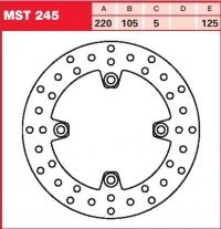 Brzdový kotouč zadní Triumph T509 955 Daytona (T509), rv. 02-06