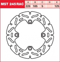 Brzdový kotouč zadní Triumph T509 955 Daytona (T509), rv. 02-06