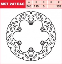 Brzdový kotouč zadní Ducati 620 Monster (M4), rv. od 02