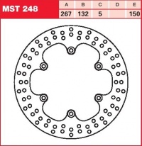 Brzdový kotouč zadní Yamaha FZS 1000 Fazer (RN06/RN14), rv. 01-04