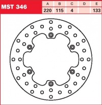 Brzdový kotouč zadní Yamaha YZ 125 (4SS), rv. 96-97