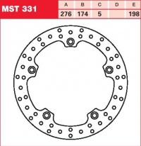 Brzdový kotouč zadní BMW R 1150 RT (Intergral ABS) (R22), rv. 00-03