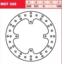 Brzdový kotouč zadní Honda CRF 450 R (PE05), rv. 02-03