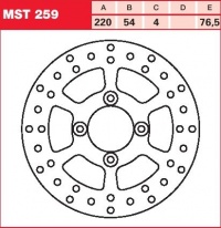 Brzdový kotouč přední Yamaha XN 125 Teo's, rv. 00-03