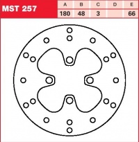 Brzdový kotouč přední Yamaha CW 50 Spy (4VA), rv. od 95