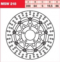 Brzdový kotouč přední Suzuki RGV 250 (VJ22B), rv. 91-95