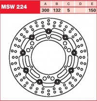 Brzdový kotouč přední Yamaha XJR 1300 (RP06), rv. 02-03