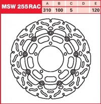 Brzdový kotouč přední Suzuki GSXR 1000 (WVB6), rv. 05-06