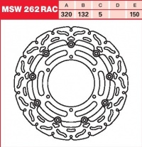 Brzdový kotouč přední Yamaha MT-01 1670, rv. 05-06